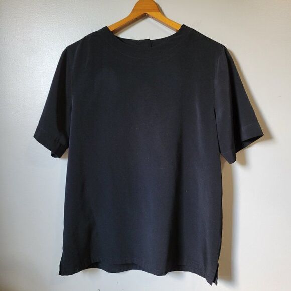 VINTAGE ALFRED DUNNER MINIMALIST BLACK TOP SIZE 8 / M - Picture 1 of 10